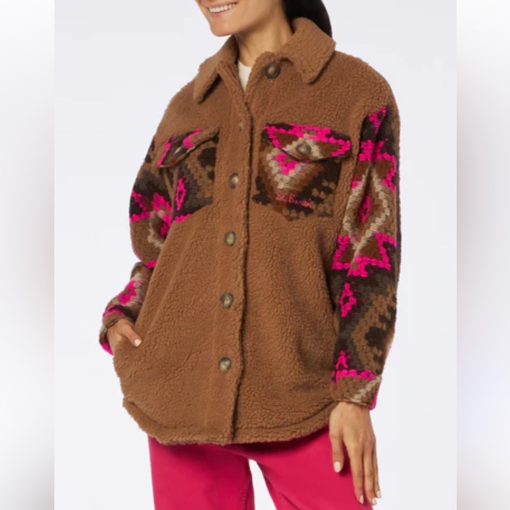 Saint Barth MC2 Sherpa Overshirt Ethic Print Size‎ M/L